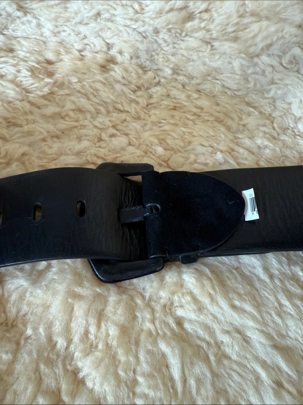 Ralph Lauren Black Suede Wide Belt
